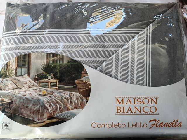 Lenzuola matrimoniali flanella 