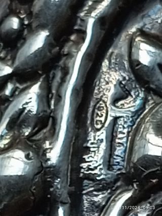 Vasetto cristallo e argento