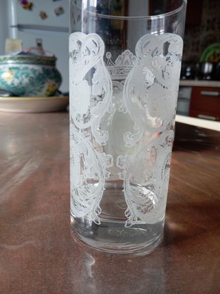 Vasetto cristallo e argento