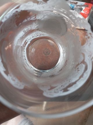 Vasetto cristallo e argento