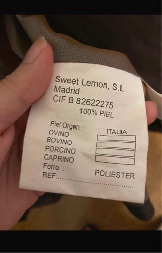 Cazadora de piel 100%