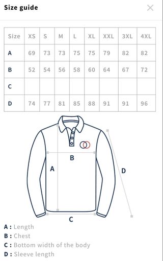 Camiseta/Polo De Rugby De Nueva Zelanda 3XL