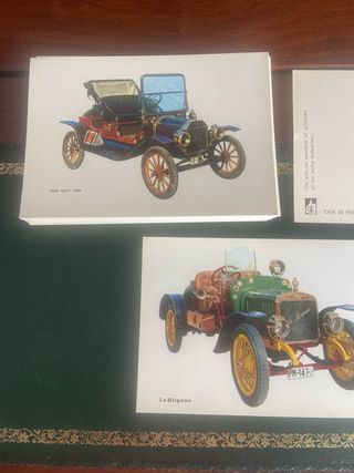 Postales antiguas coches