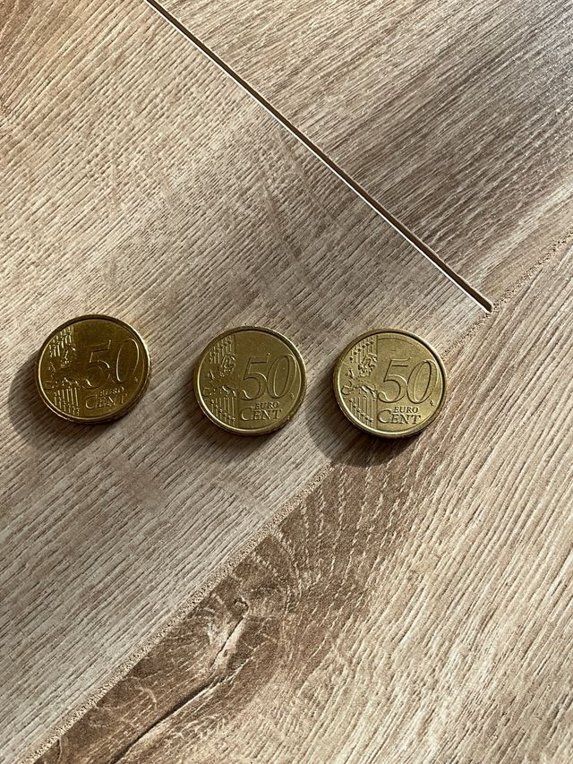 3 monete 50 cent città del vaticano Papa Francesco