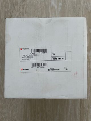 Disco algodon para abrillantado pulido WURTH