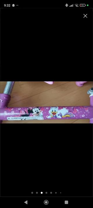 Bicicleta sin pedales de niña