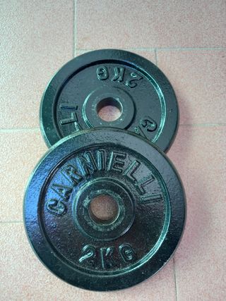 2 dischi palestra da 2kg