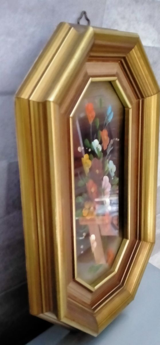 Quadretto vintage dipinto a mano