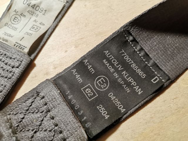 Cinture sicurezza Renault 19