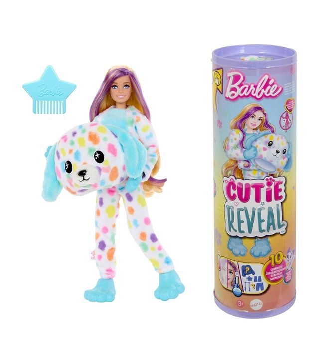 BARBIE  CUTIE REVEAL DALMATA PERRO COLORES
