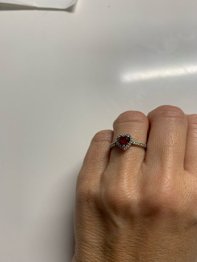 anillo pandora corazon talla 52