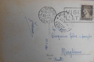 Cartol. La Spezia 1940