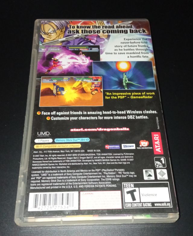 Dragon Ball Z Shin Budokai Another Road - Psp