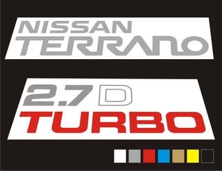 Kit de pegatinas para Nissan Terrano Trasera
