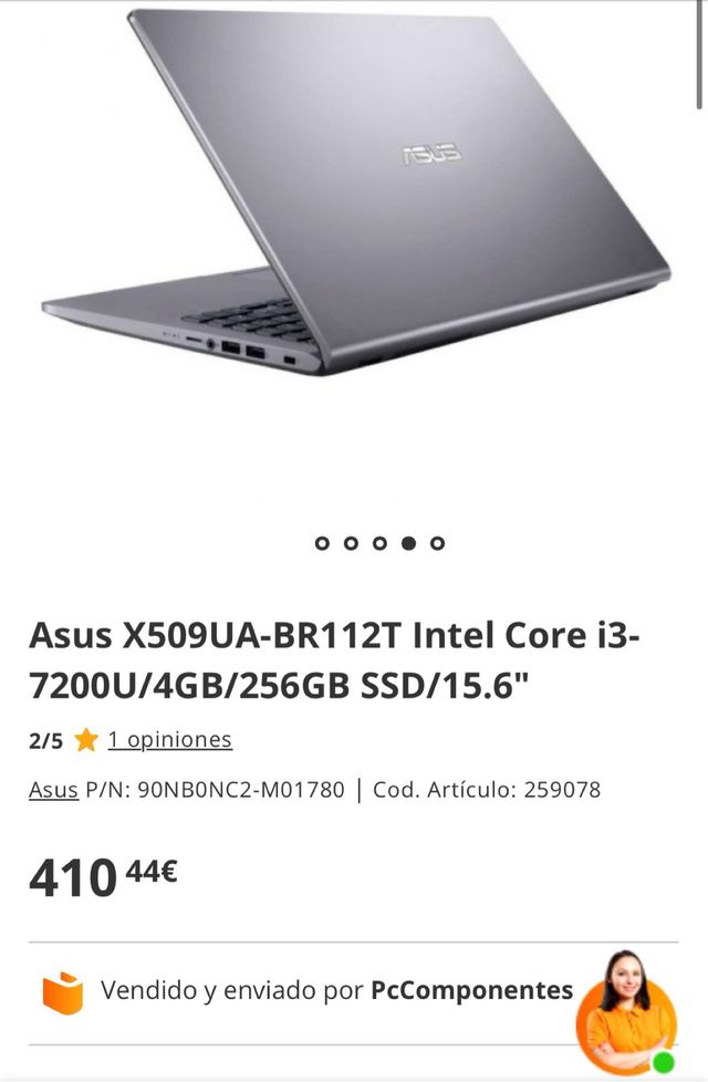 Portatil Asus VivoBook X509UA