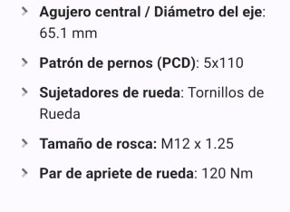 Llantas 16 pulgadas 5x112 Jeep Renegade