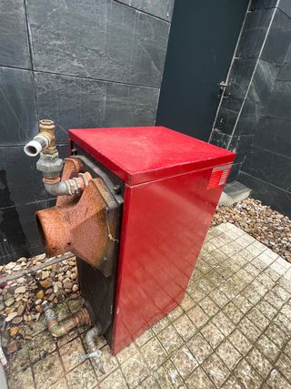 Caldaia a legna in carbonio e diesel