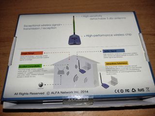 Adaptador USB WIFI ALFA  AWUS036NHV
