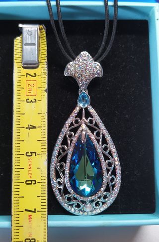 Colgante chapado oro  cristal austríaco