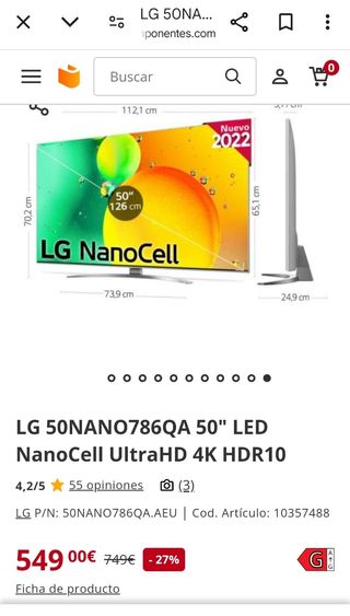 LG nanocell 50“