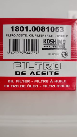 Filtro de aceite para Renault, Opel, Nissan,Suzuki