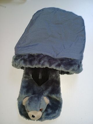 Mochila niña gris oscuro tacto suave