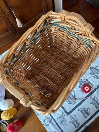 Cesto de MIMBRE 36 cm x 31 cm x 29 cm