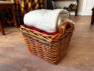 Cesto de MIMBRE 36 cm x 31 cm x 29 cm