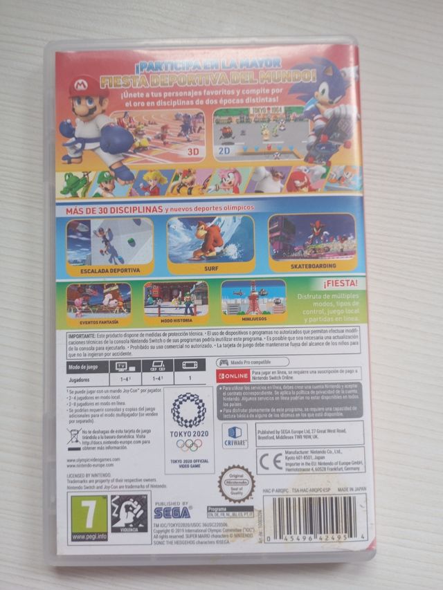 MARIO & SONIC JUEGOS OLIMPIADAS