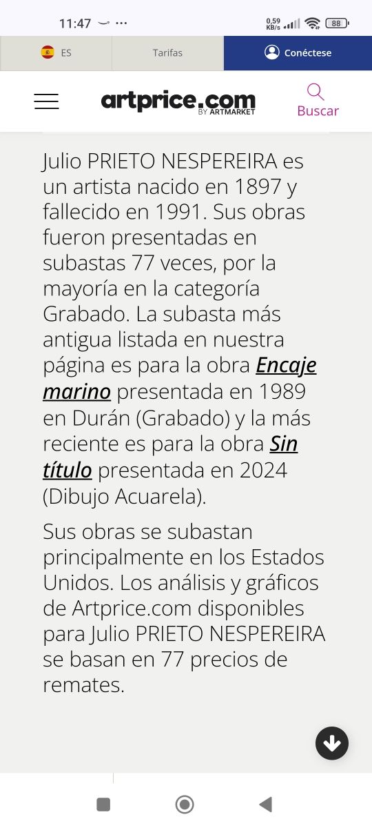 Grabado Julio Prieto Nespereira