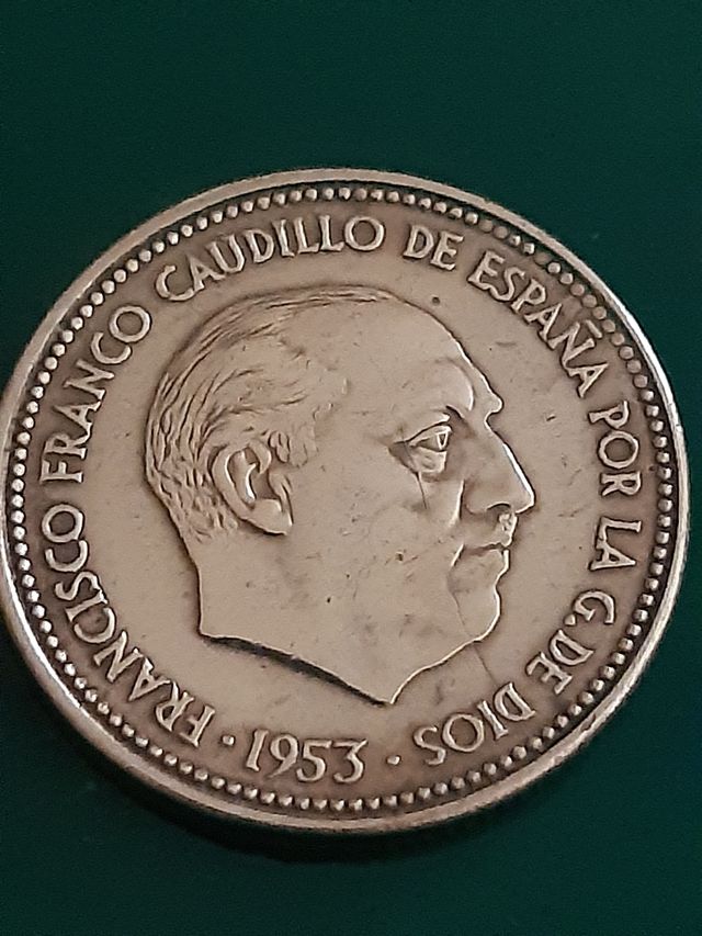 Moneda de 2.5 pesetas de 1953