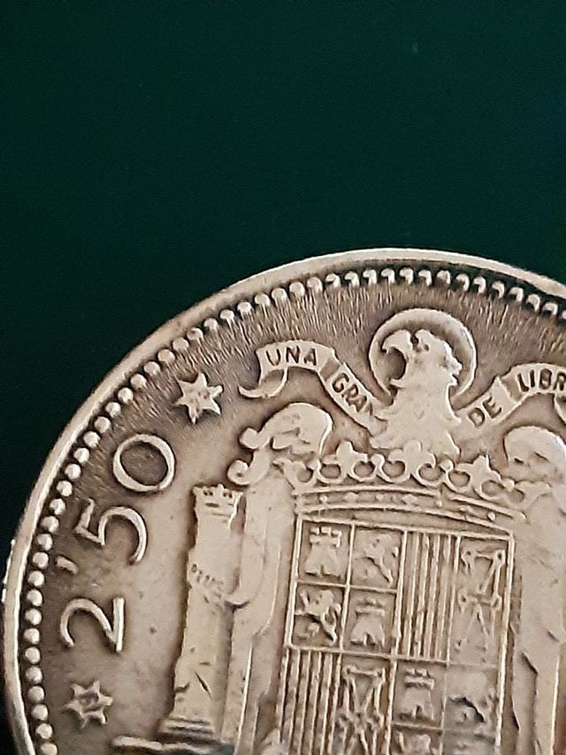 Moneda de 2.5 pesetas de 1953