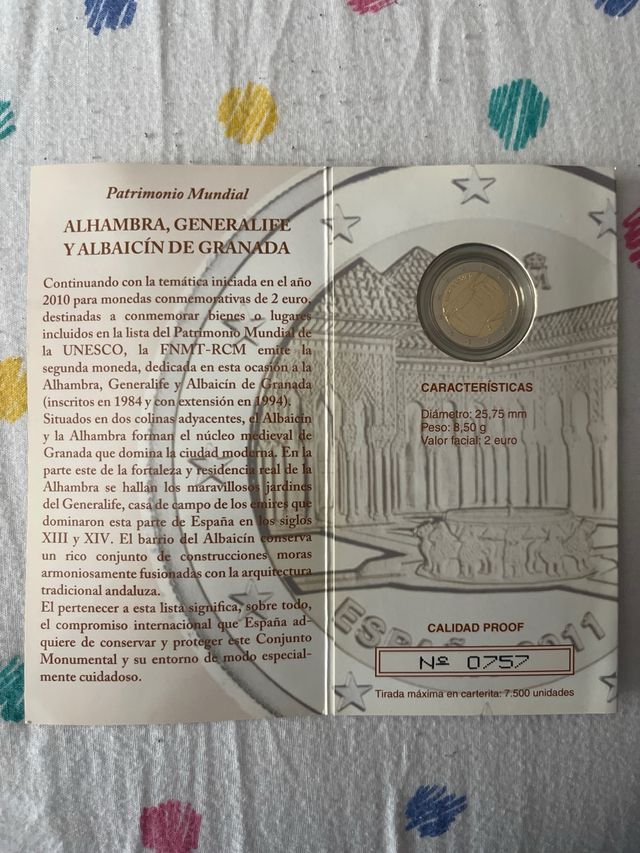 Monedas de 2 euros carteras