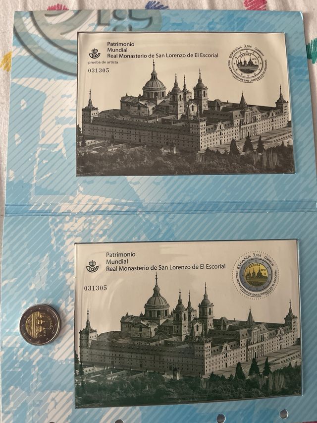 Monedas de 2 euros carteras