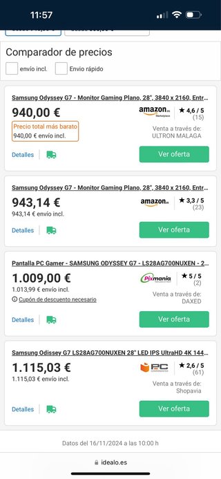 Samsung Odyssey G7 28” 4K S28AG700NU