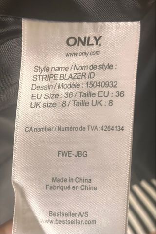 Chaqueta Blazer ONLY