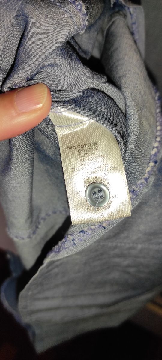 Camicia blu ceruleo M nuova