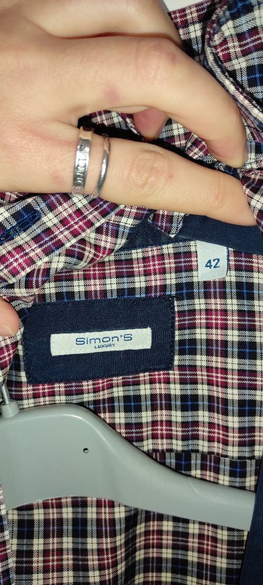 Camicia a quadri 42 Simon's luxury 100% cotone
