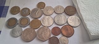 Monedas FRANCIA,ITALIA, INGLATERRA Y CANADA.