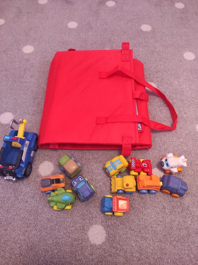 Alfombra carretera con coches incluidos