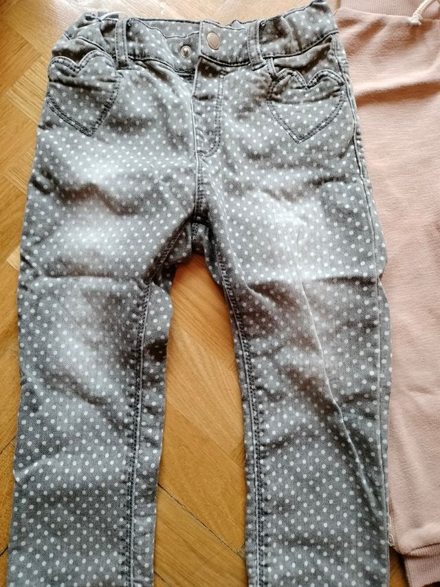 Lote 6 pantalones niña talla 98
