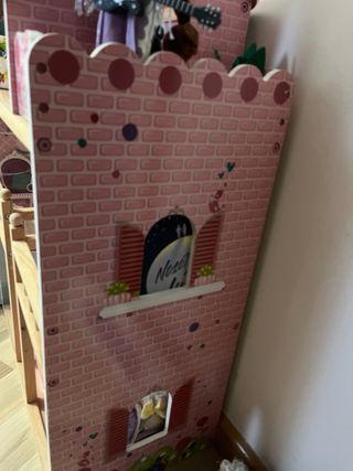 Casa de muñecas de madera 3 pisos