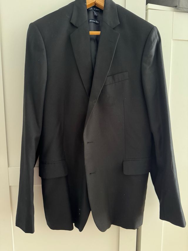 Americana hombre negra vestir Mango