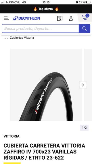 NUEVO! Cubierta 28” Decathlon de segunda mano por EUR en