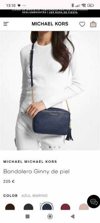 Bandolera Ginny de Piel (Michael Kors)