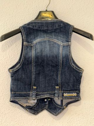 Top/chaleco vaquero.