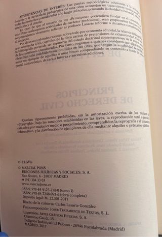 PRICIPIOS DE DERECHO CIVIL 2,Decimosexta Edición
