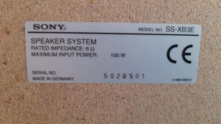 Altavoces Sony SS-XB3E