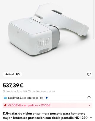 Lote DJI Mavic Air+Goggles FPV+accesorios.Impecabl