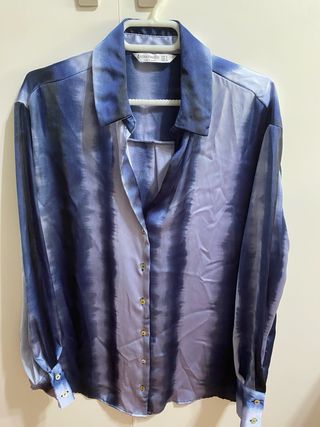 Blusa azul Stradivarius